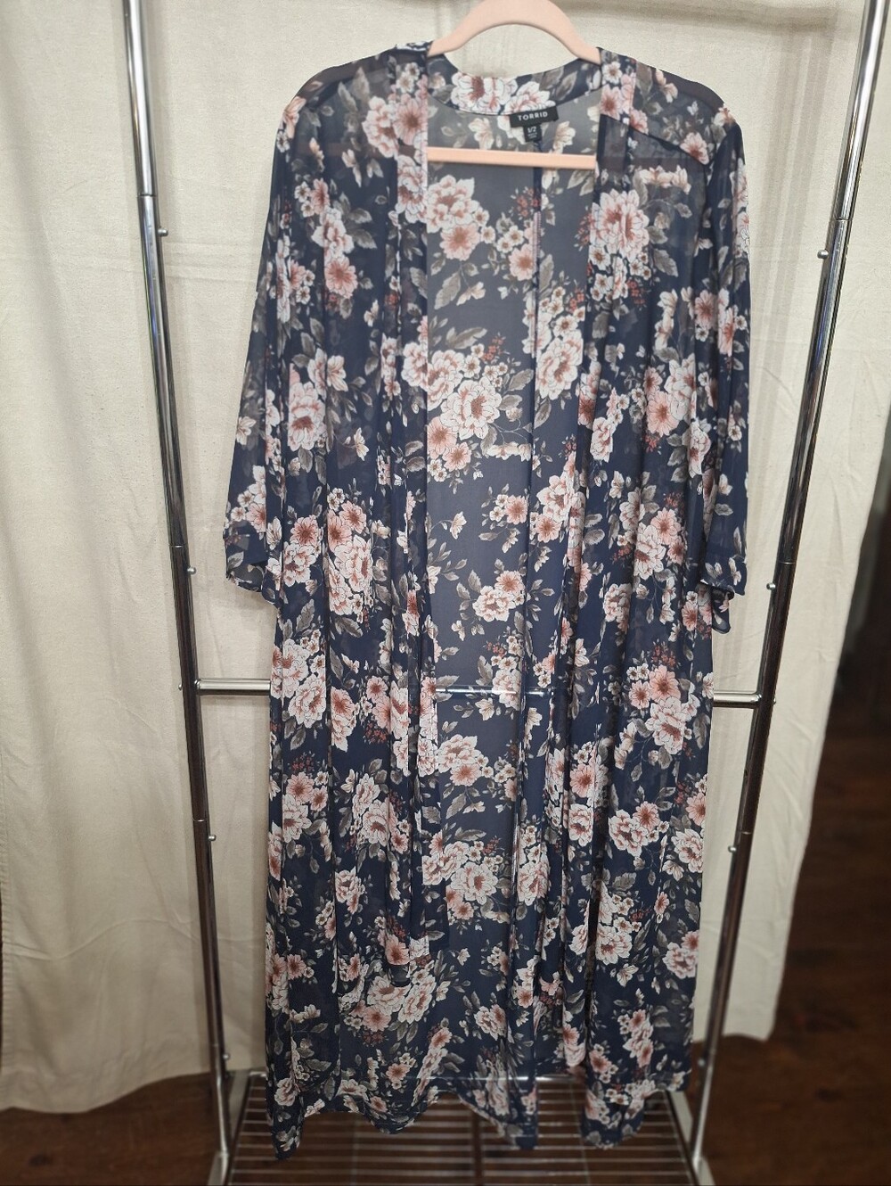 Torrid Floral Navy Kimono